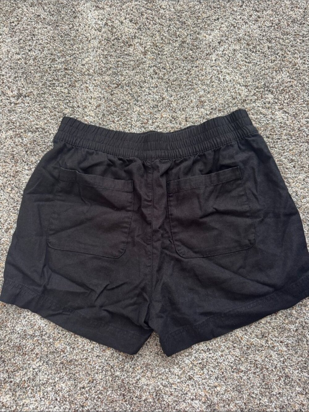 Elastic-Waist Linen Shorts - Picture 2 of 2
